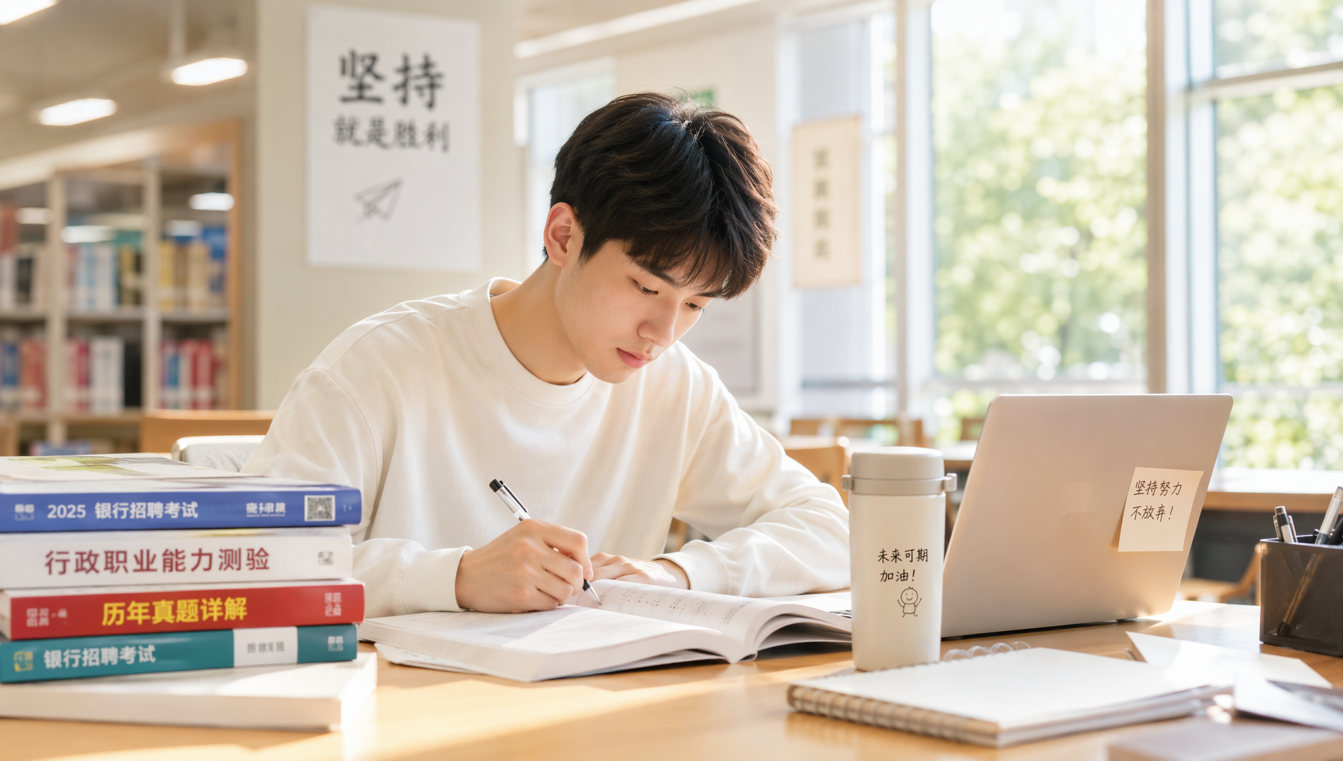 银行秋招备考学习场景配图