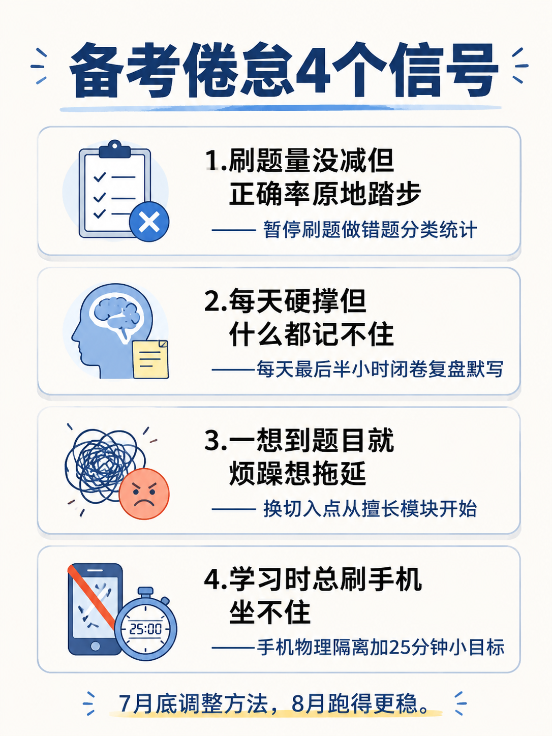 备考倦怠4个信号