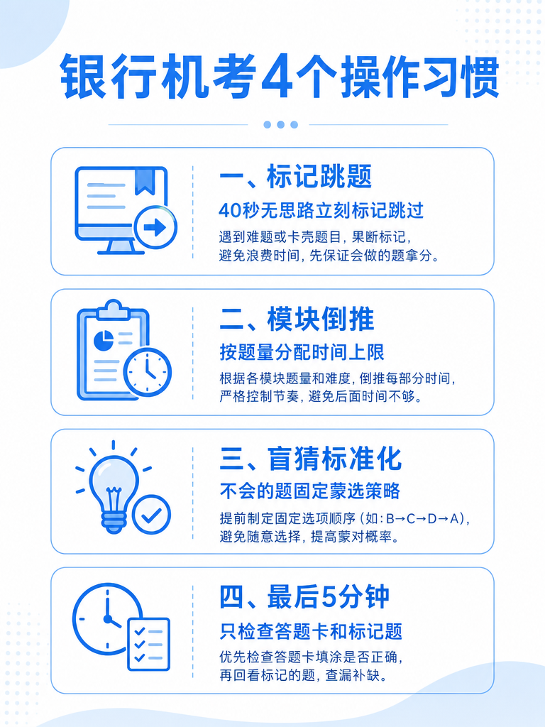 银行机考操作习惯信息图