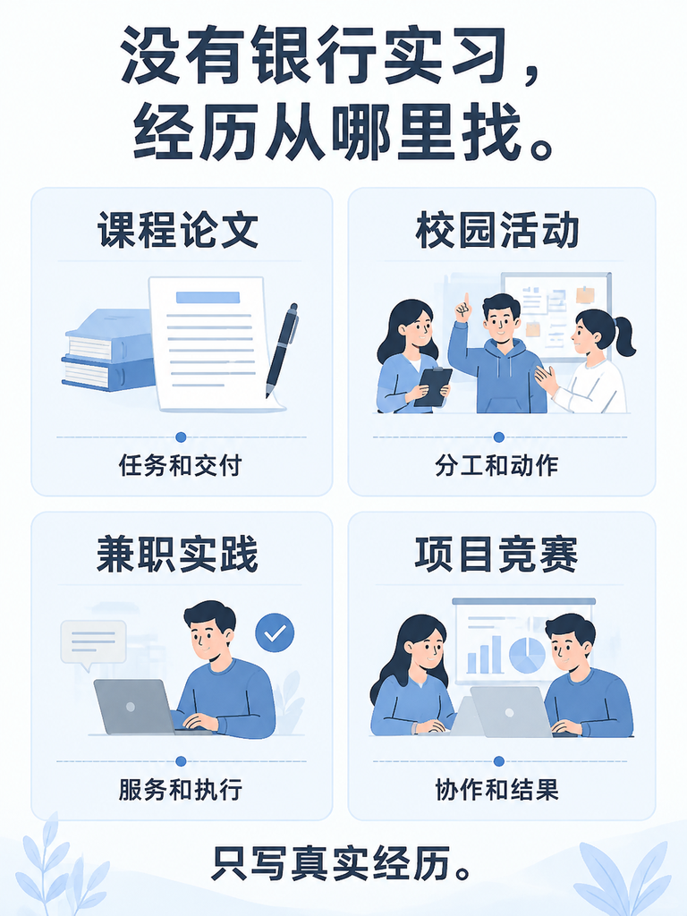 27届银行秋招没有银行实习时的网申经历整理清单