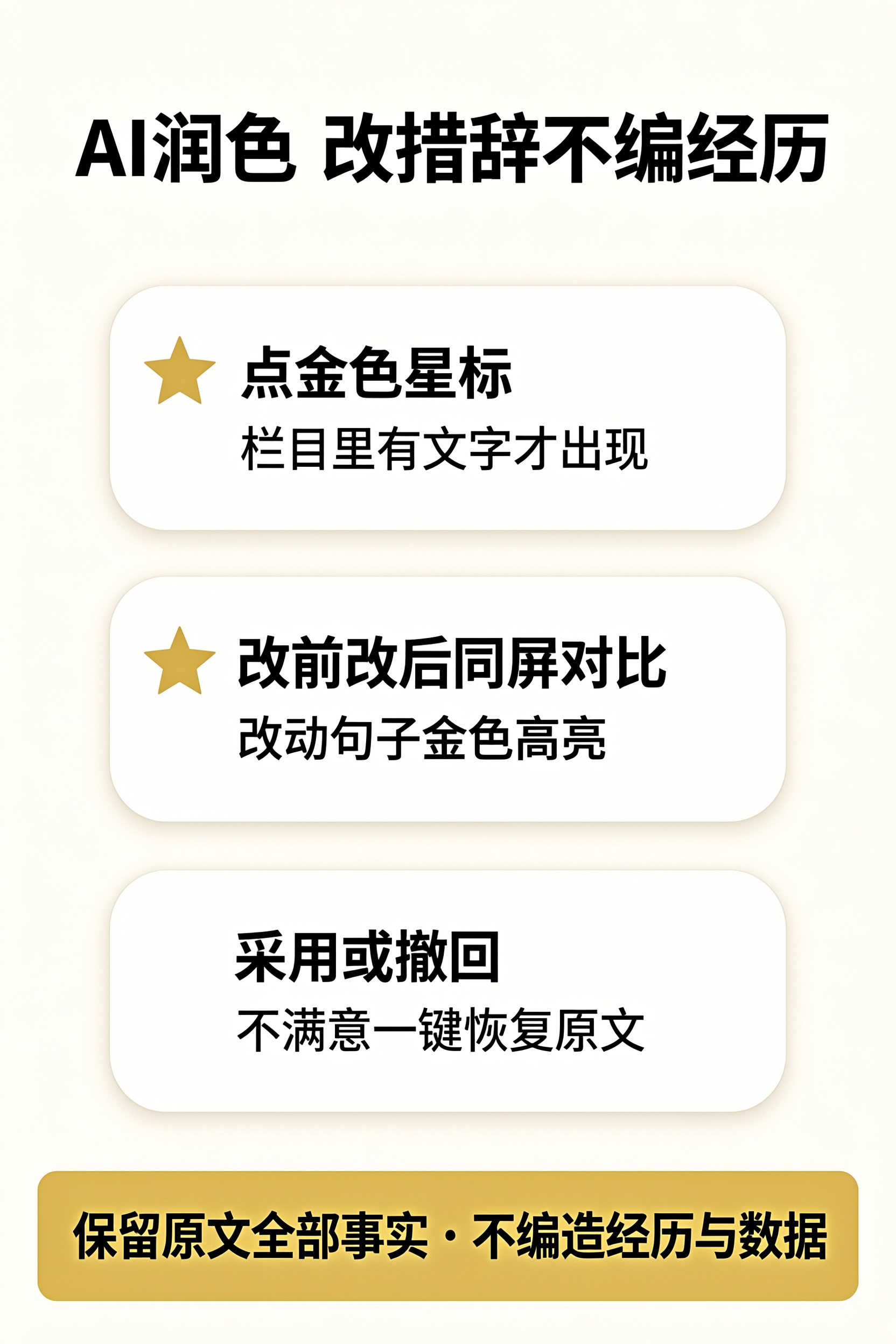 AI润色三步流程图